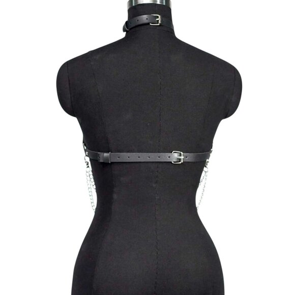 Women Gothic Style Renaissance Black Color Harness - Picture 3 of 5
